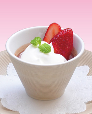 バレンタイン限定！ココアのパンナコッタ