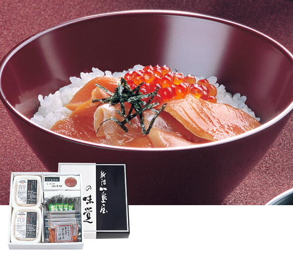 キングサーモンのづけ丼セット