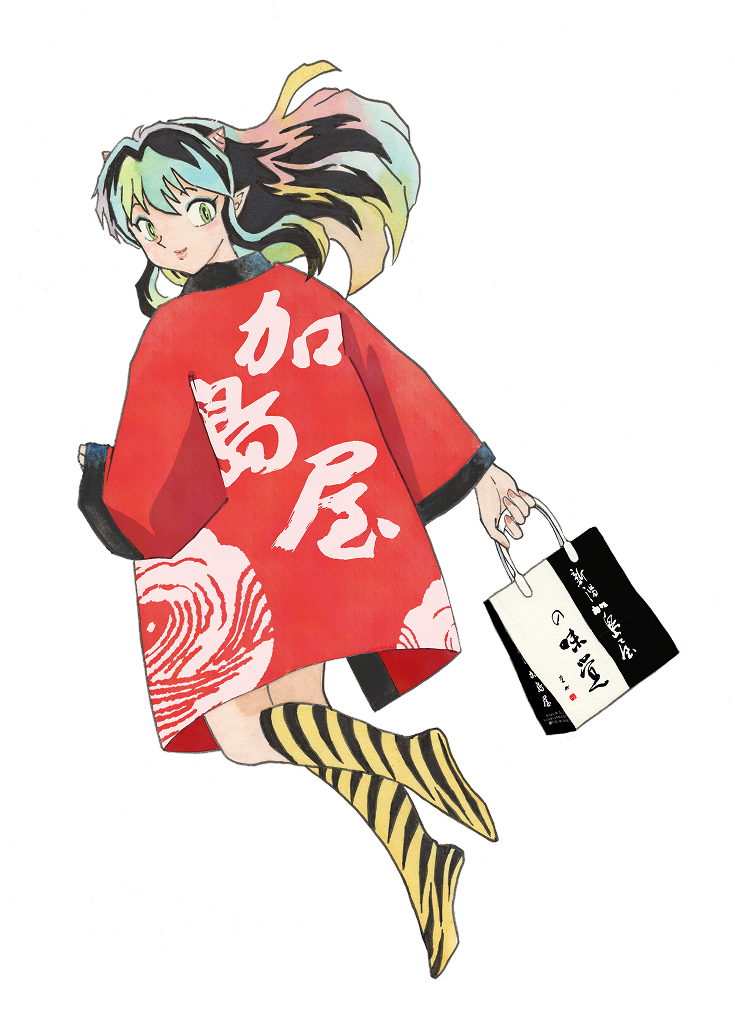 加島屋のはっぴをきたラムちゃん