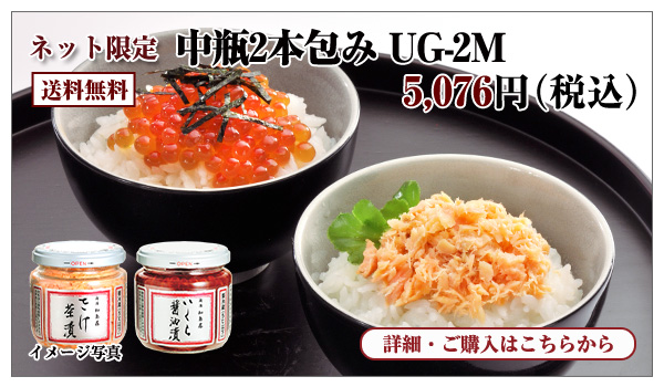 中瓶2本包み UG-2M 5,076円(税込) 送料無料