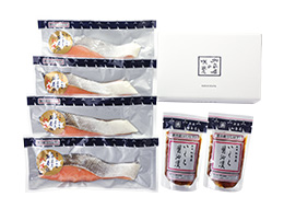新巻鮭といくら醤油漬の詰め合わせ　6,264円（税込）