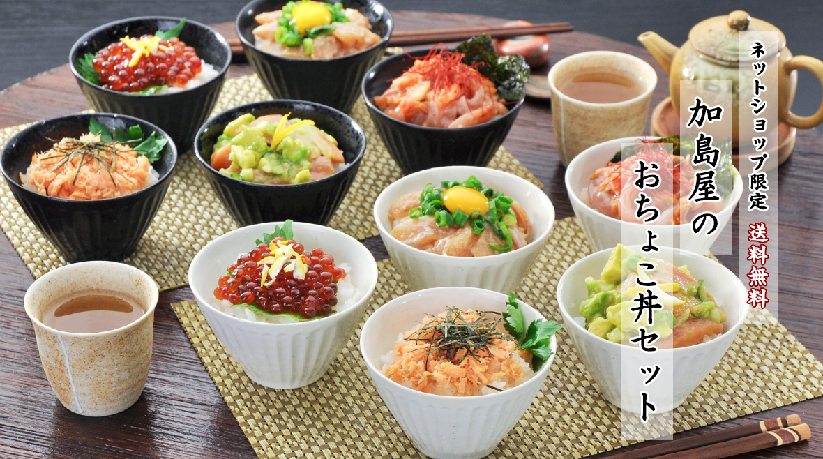加島屋のおちょこ丼セット